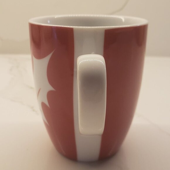 INDIGO LIFE Coffee Tea Mug Cup Red White Holly Leaves Christmas Porcela… - Picture 3 of 6